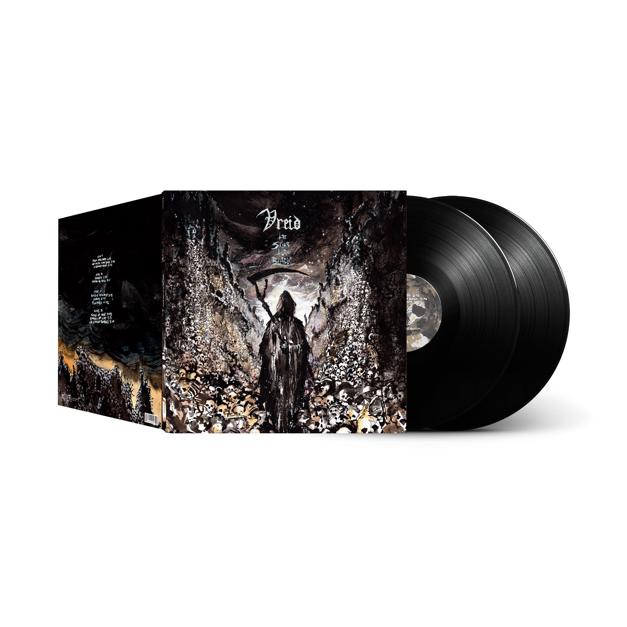 Vreid The Skies Turn Black 2LP vinyl svart gatefold