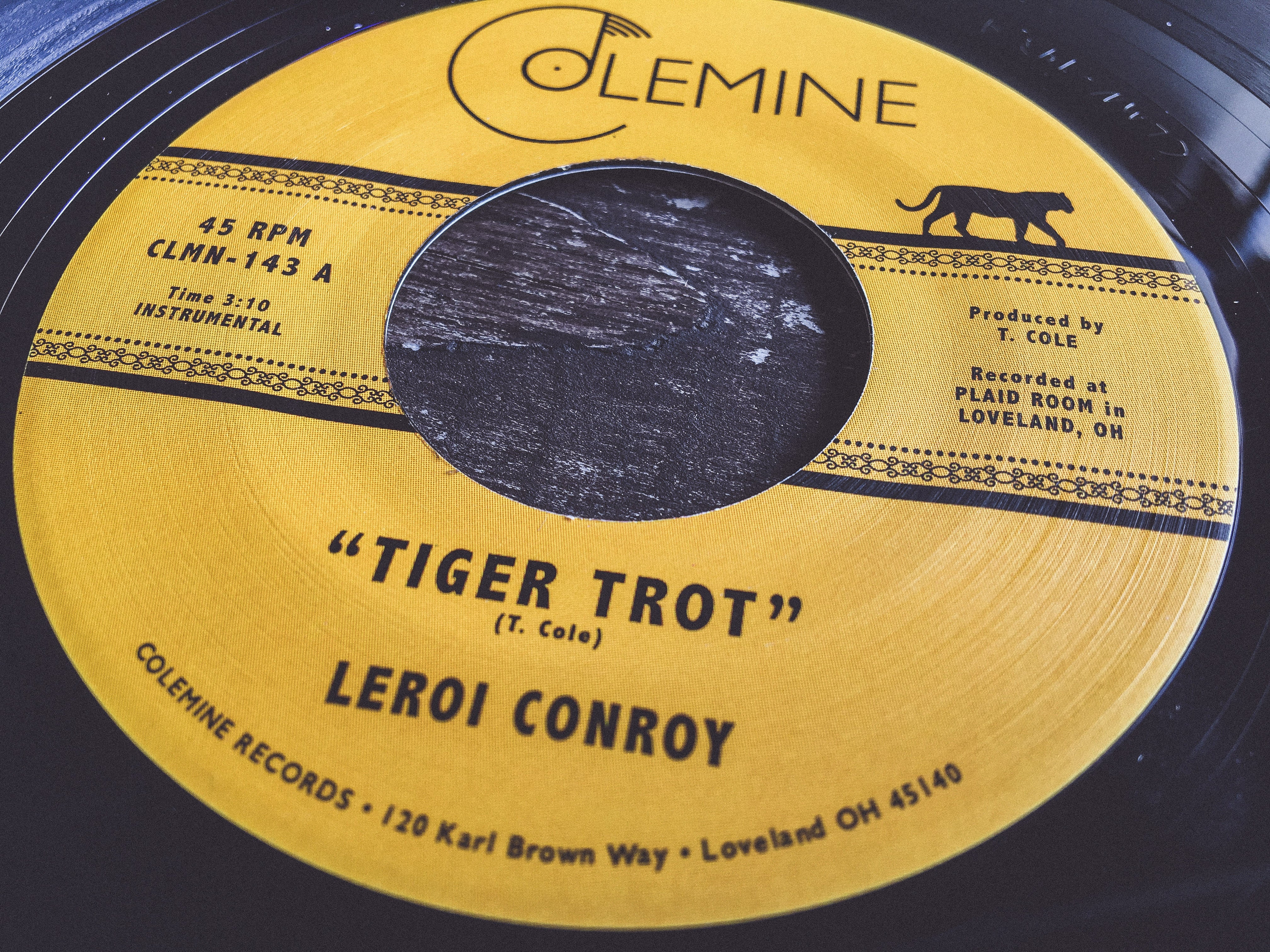 Colemine Leroi Conroy Tiger Trot 7-tommer vinylsingel funk