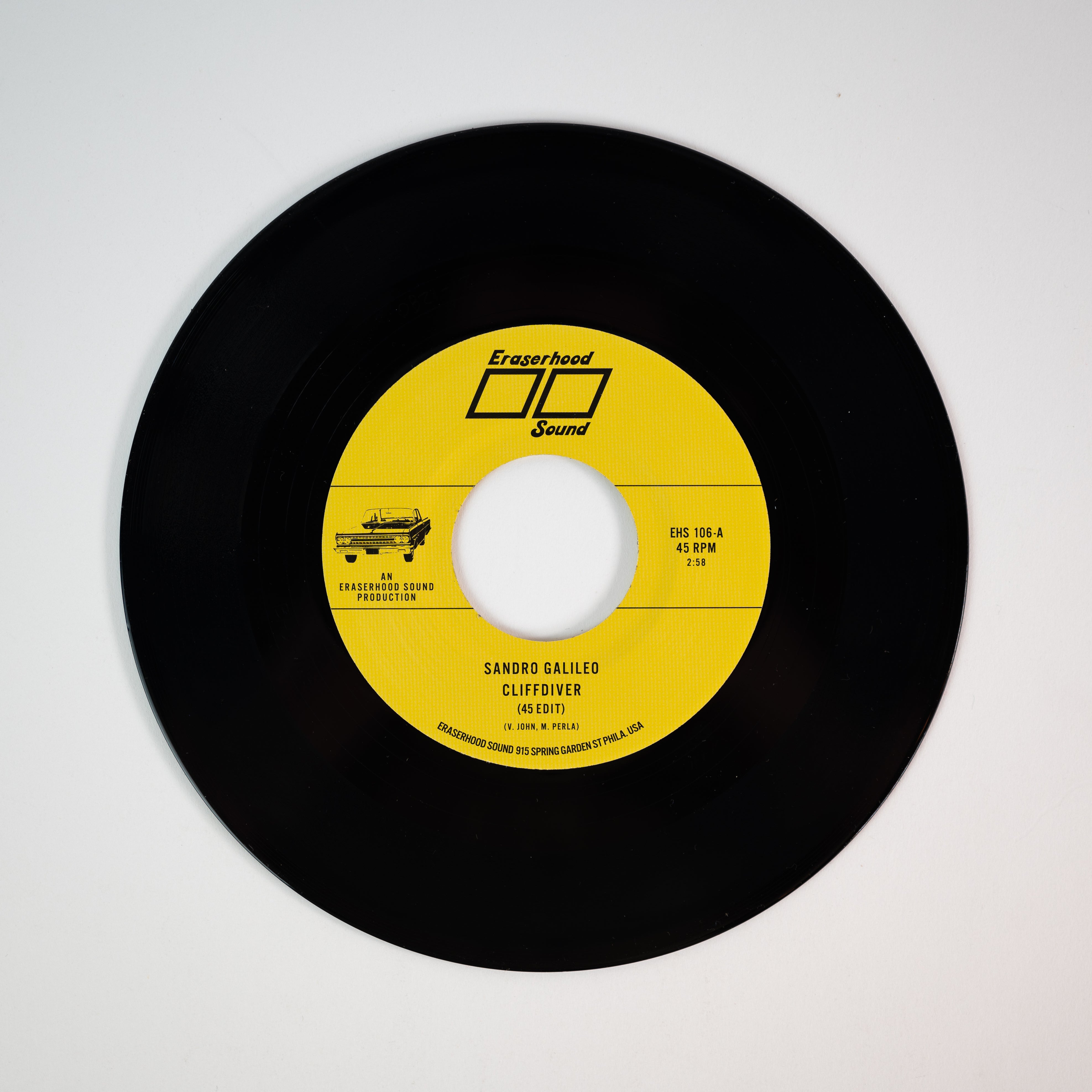 Sandro Galileo Cliffdiver vinylsingle 7" limited edition 300