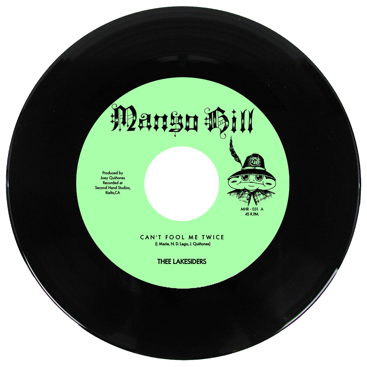 Thee Lakesiders Can't Fool Me Twice vinylsingel 7" svart