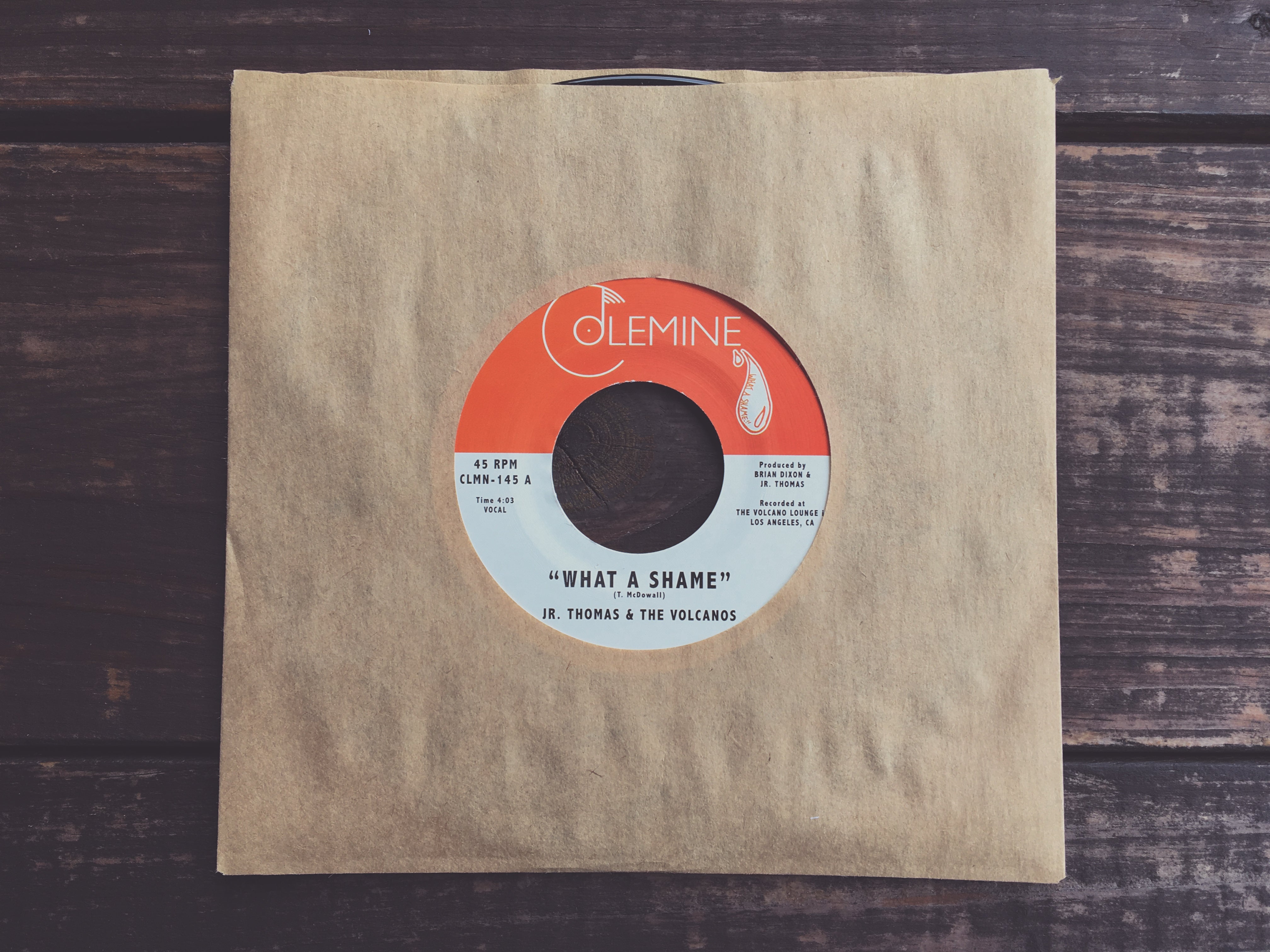 Jr Thomas Volcanos What A Shame 7-tommer reggae
