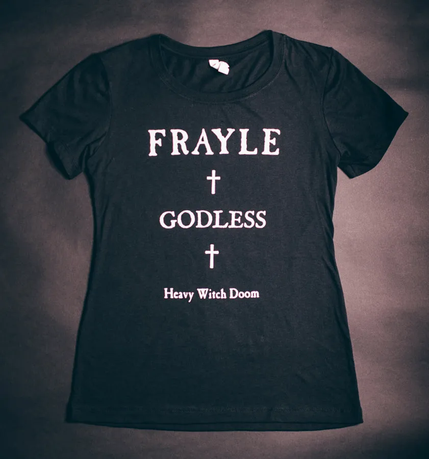 Frayle Godless T-skjorte dame tofarget trykk