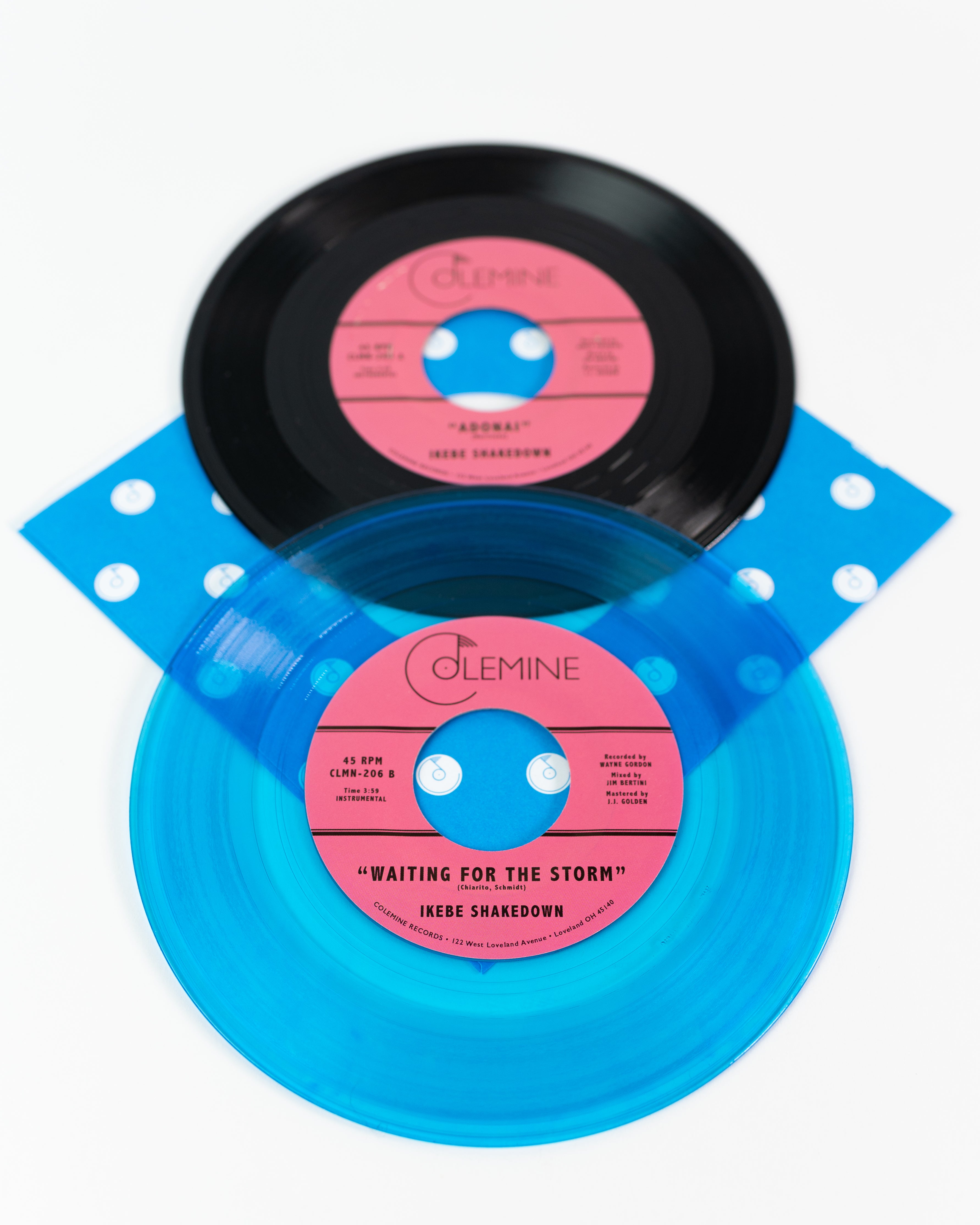 Ikebe Shakedown Adonai 7-tommer transparent blå vinyl