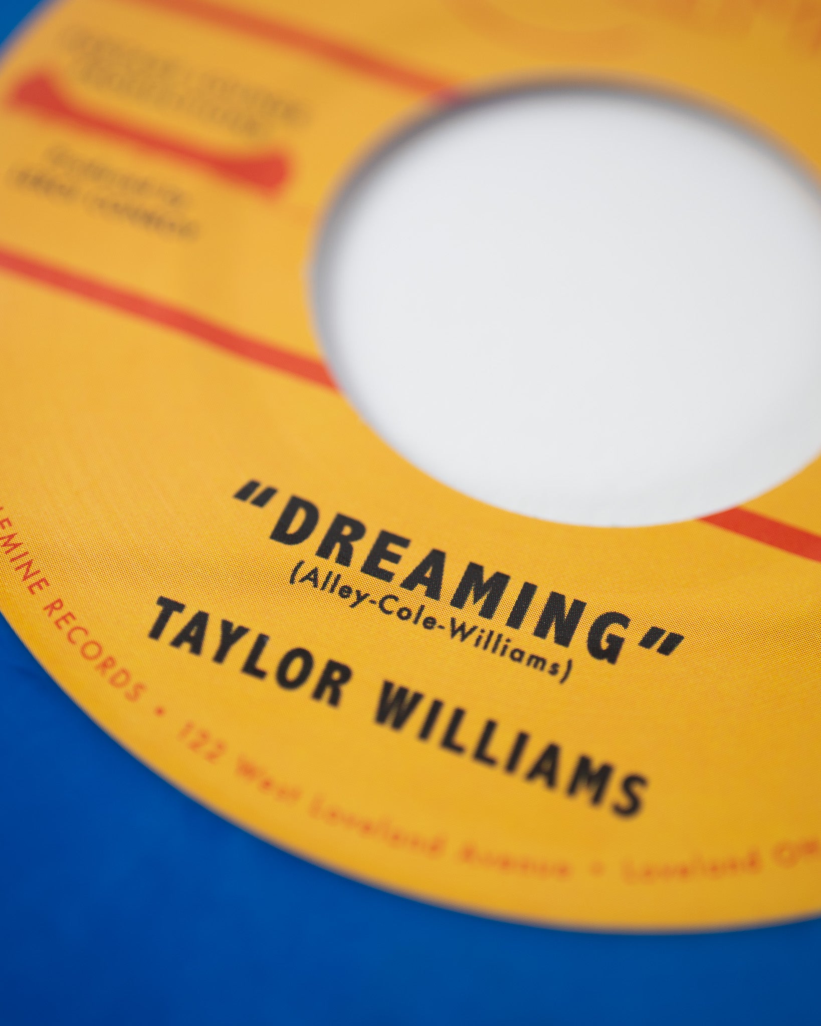 Colemine Taylor Williams Dreaming vinylsingel 45 blå soul