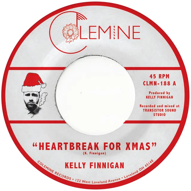 Kelly Finnigan Heartbreak For Christmas vinylsingel grønn 7-tommer soul