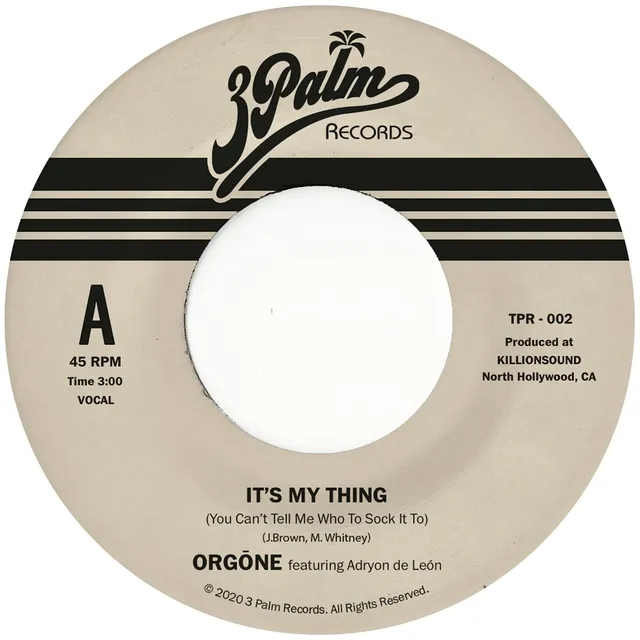Orgone It's My Thing 7-tommer lyseblå vinyl funk