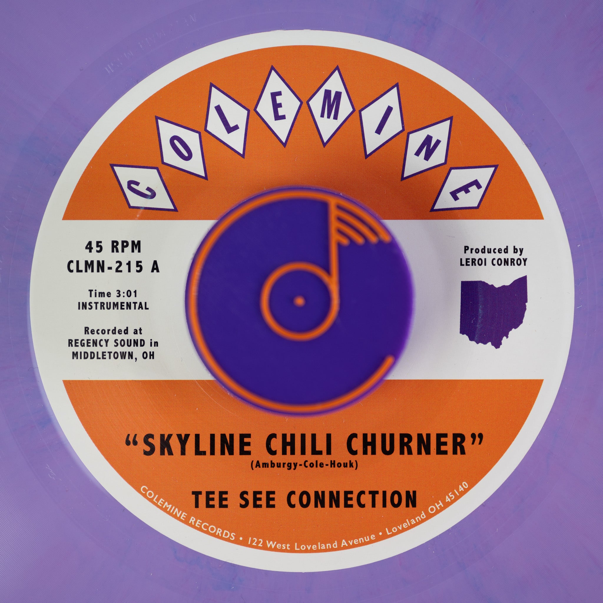 Tee See Connection Skyline 45 lilla vinyl