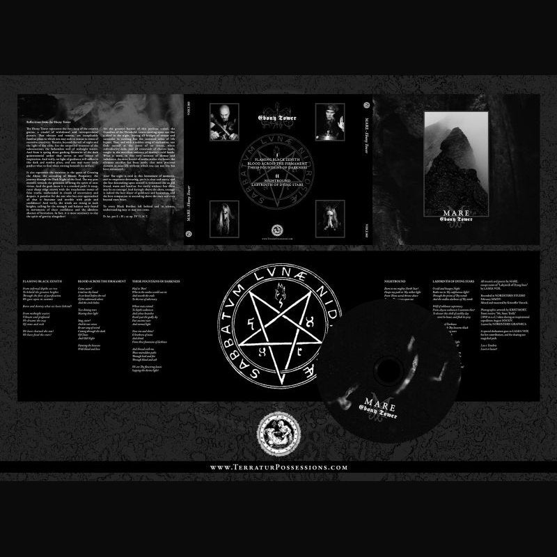 Mare Ebony Tower CD digipak black metal