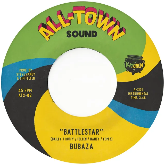 Bubaza Battlestar vinyl 7" blå afrobeat