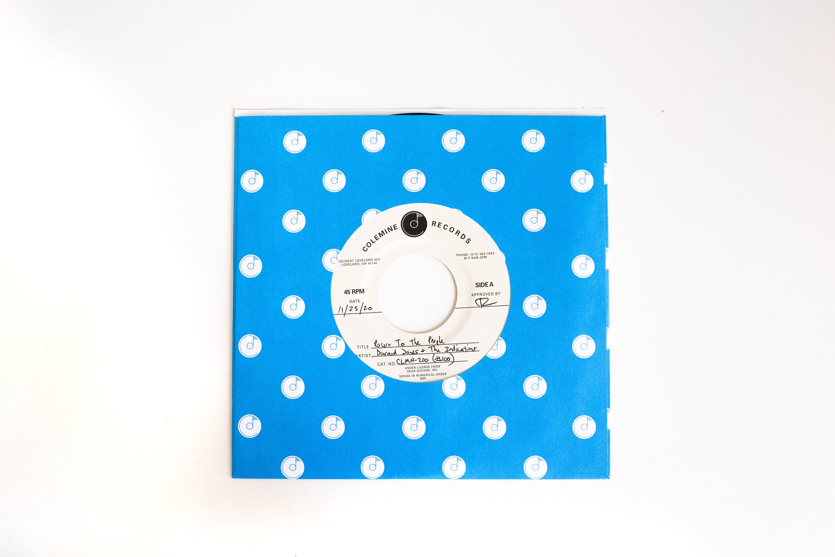 Durand Jones Power To The People vinylsingel 7" blue label