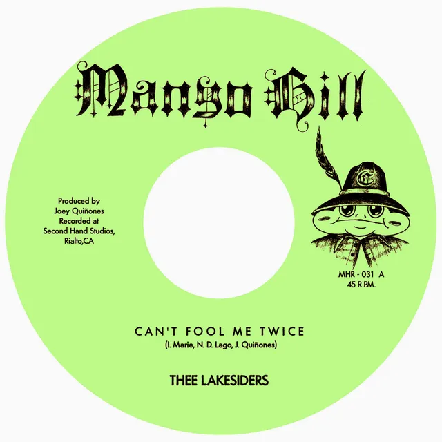 Thee Lakesiders Can't Fool Me Twice vinylsingel 7" svart