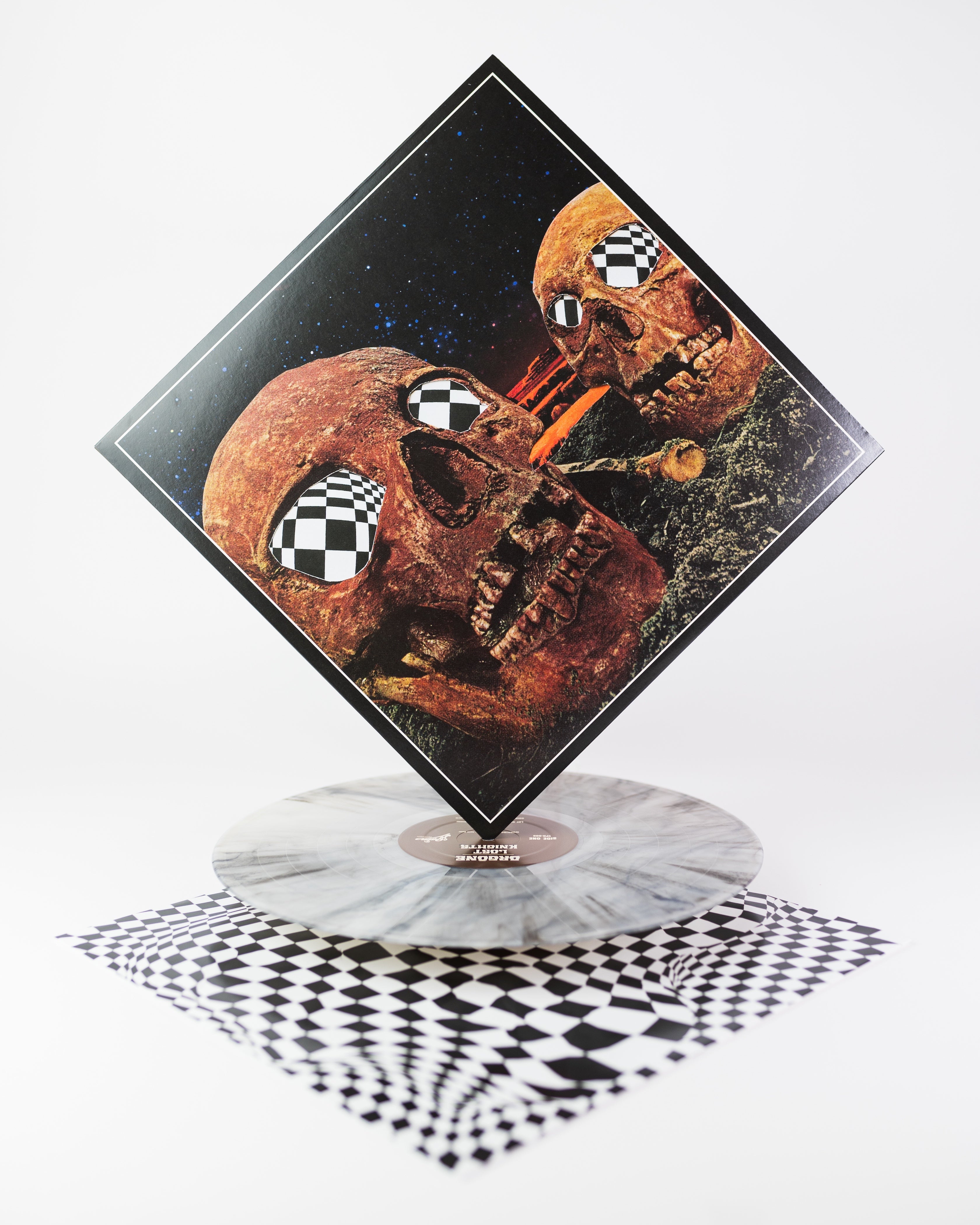 Orgone Lost Knights vinylplate hvit svart marbled LP