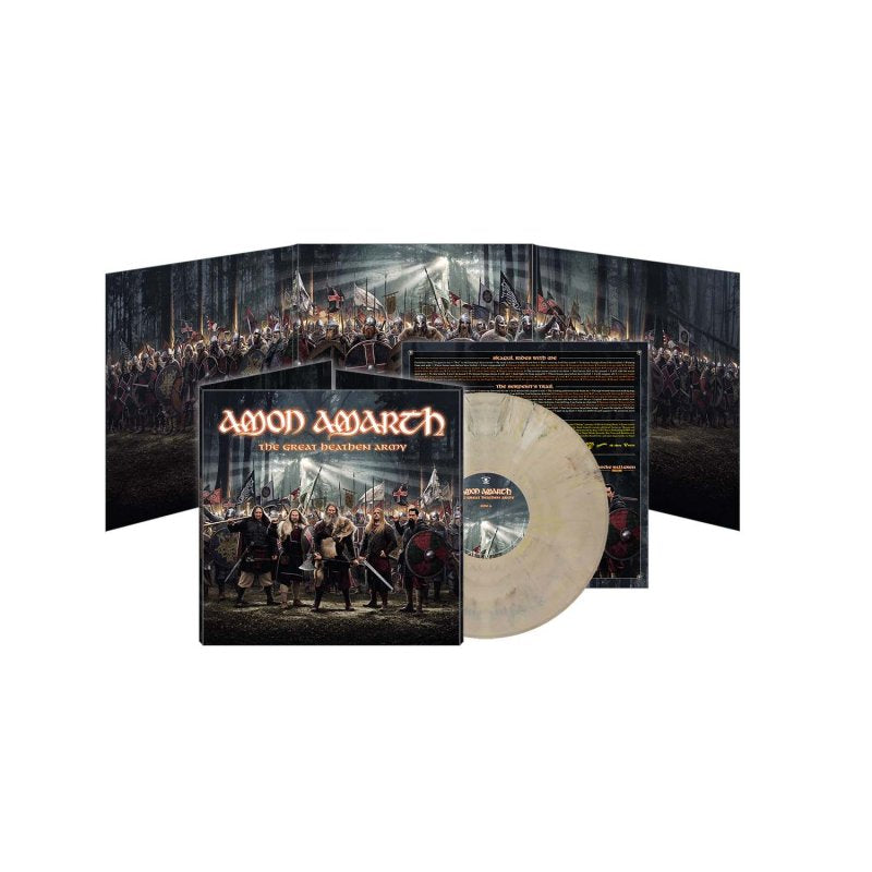 Amon Amarth The Great Heathen Army LP hvit marmor