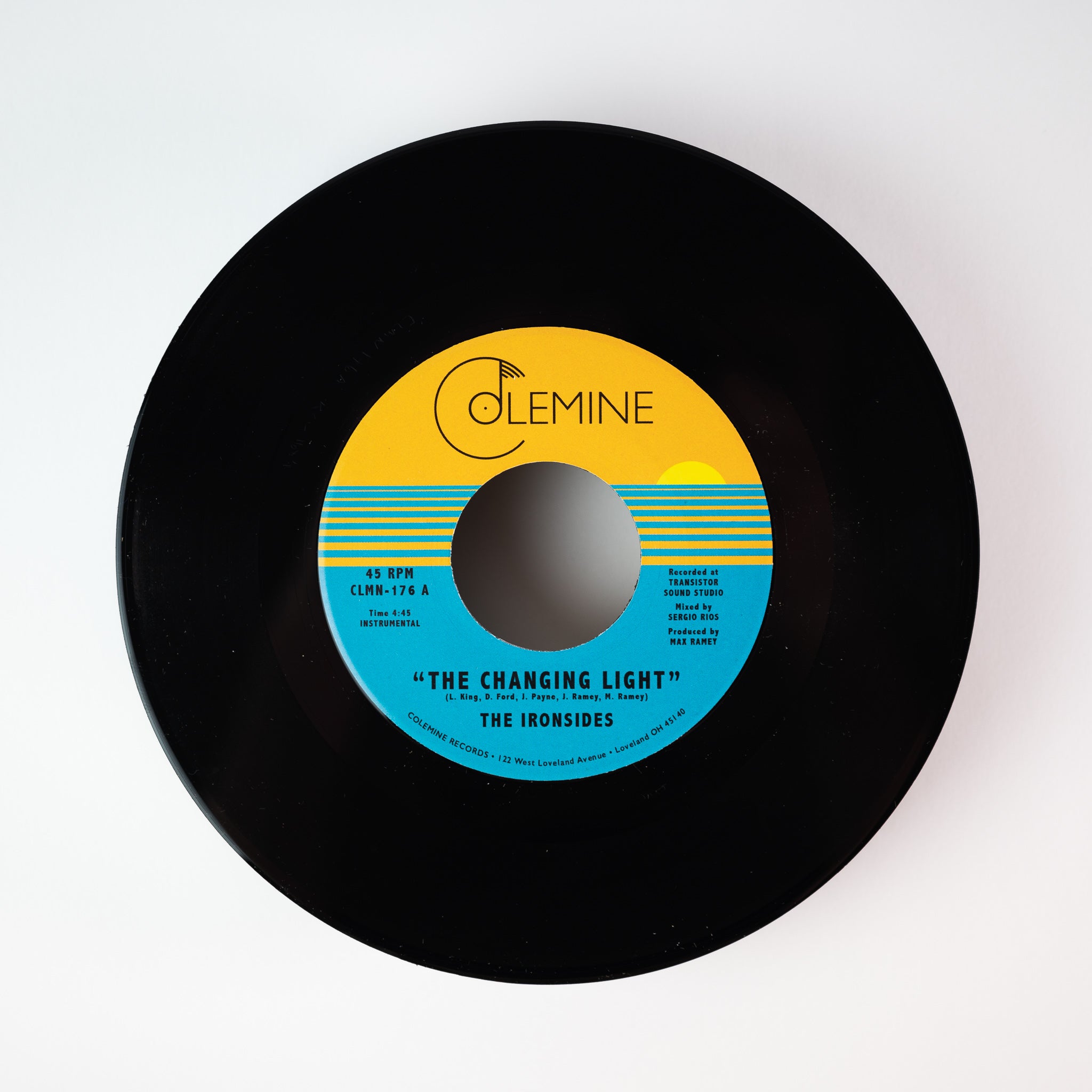 Colemine The Ironsides Changing Light 7" vinyl blå