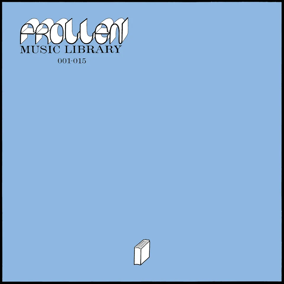 Frollen Music Library 001-015 LP vinylplate blå vinyl