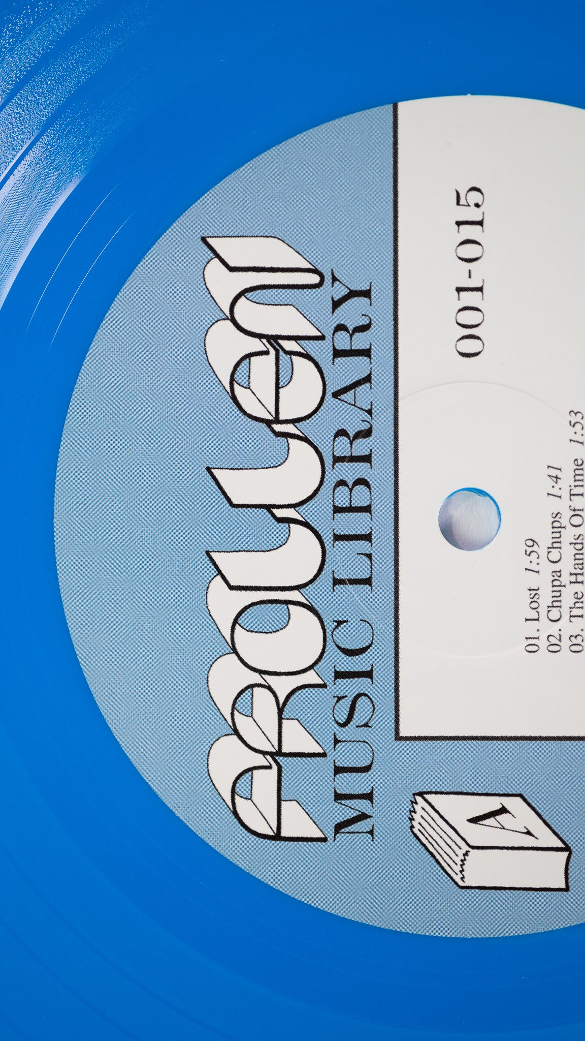 Frollen Music Library 001-015 LP vinylplate blå vinyl