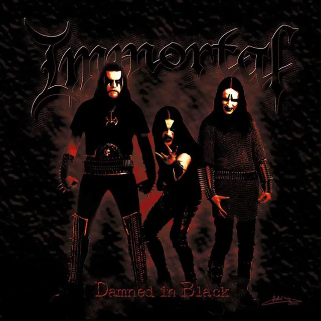 Immortal Damned In Black LP rød vinyl 180g