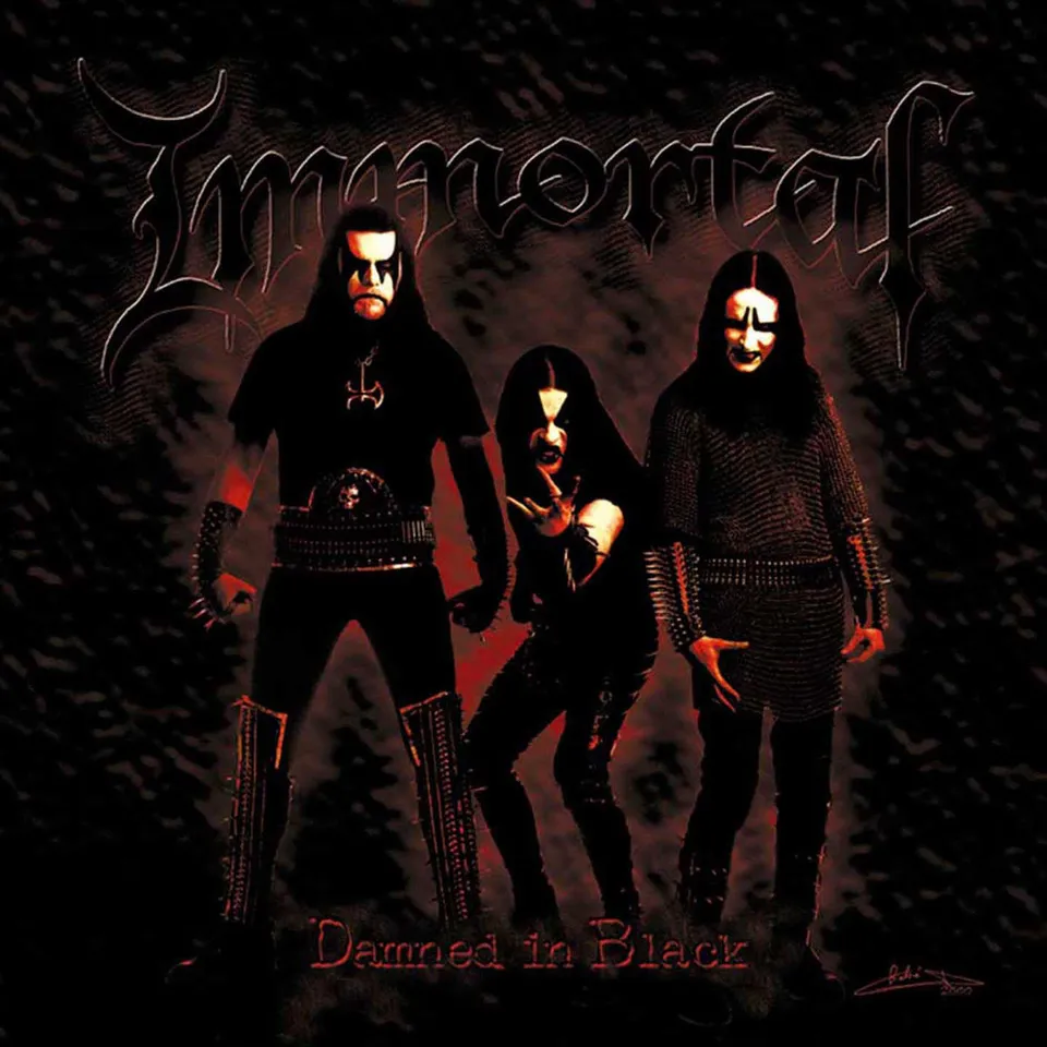 Immortal Damned In Black LP rød vinyl 180g