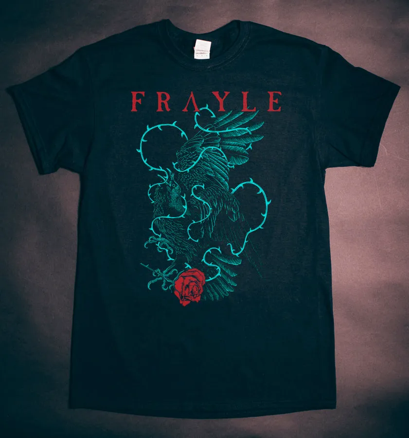 Frayle Raven t-skjorte herre tofarget trykk