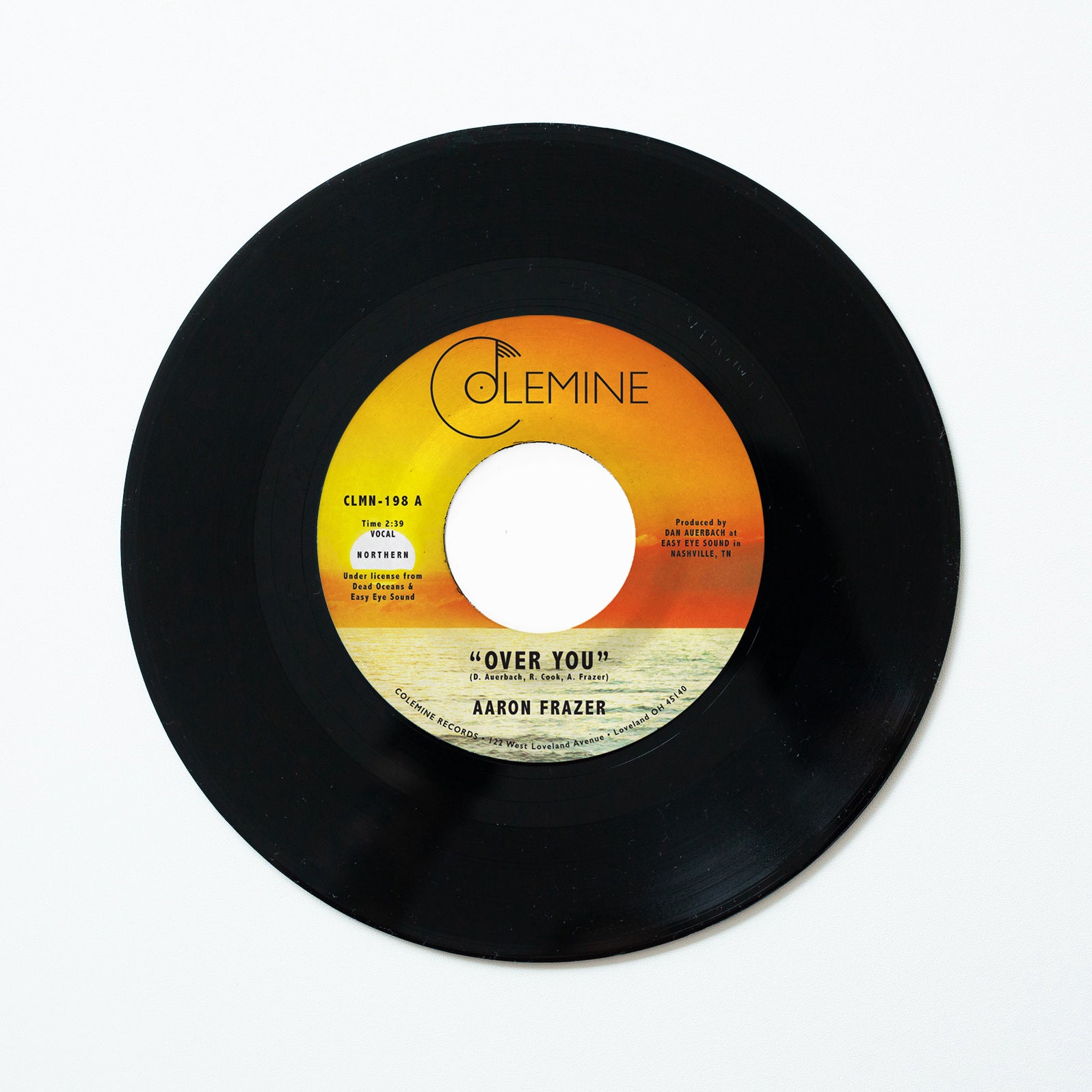 Aaron Frazer Over You 7" gull vinyl singel