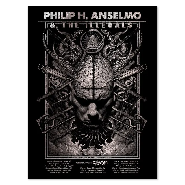 Philip H. Anselmo & The Illegals Choosing Mental Illness plakat 2018