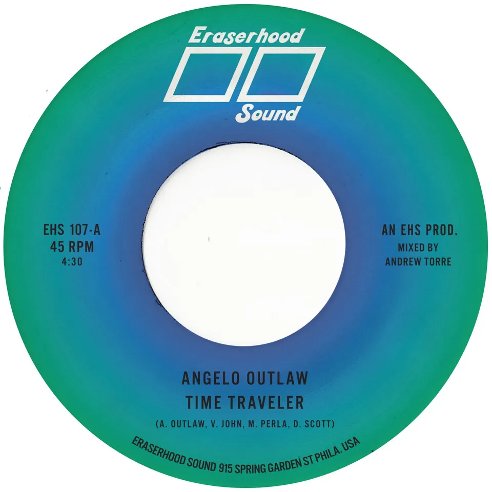 Angelo Outlaw Time Traveler vinylsingel klar 7-tommer