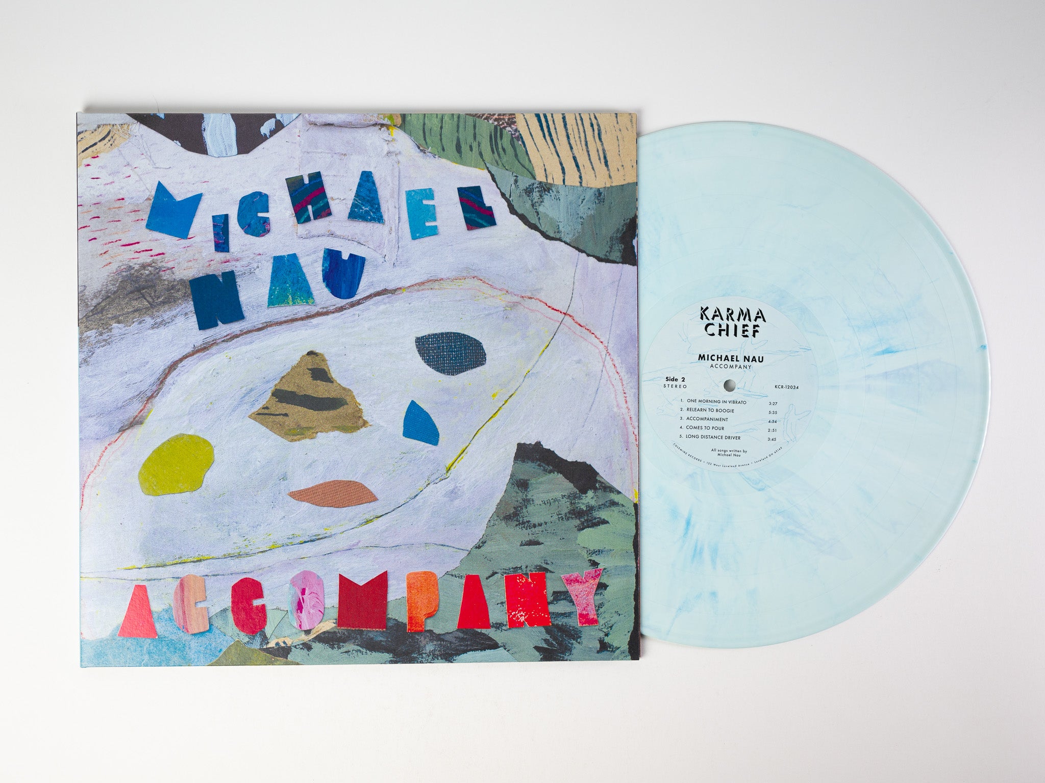 Karma Chief Michael Nau Accompany LP pulverblå vinyl