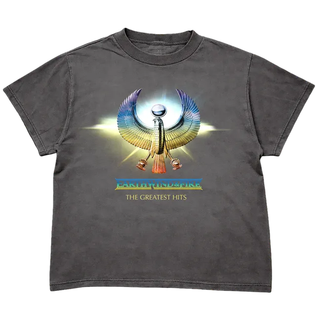Earth, Wind & Fire Shining Star t-skjorte falmet svart unisex