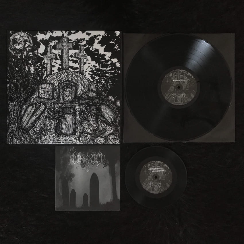 Ungod Cloaked In Eternal Darkness LP+7" svart vinyl