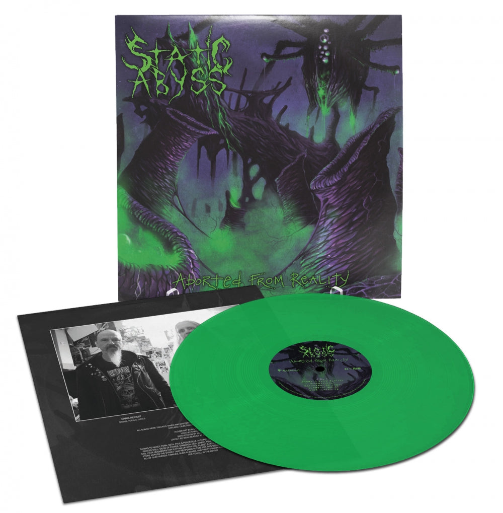 Static Abyss Aborted From Reality LP vinyl grønn