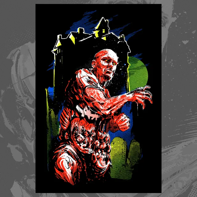 Housecore Vault No.1 Zombie plakat blacklight 16x24