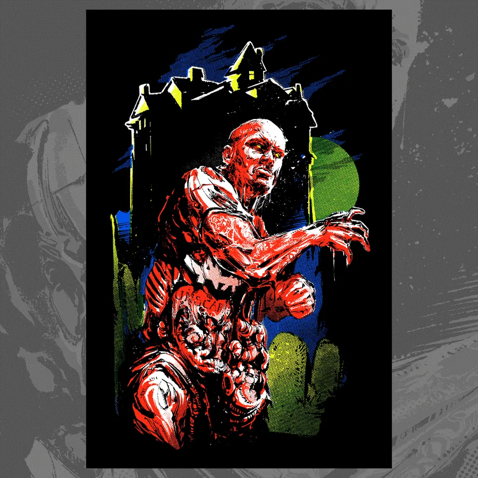 Housecore Vault No.1 Zombie plakat blacklight 16x24