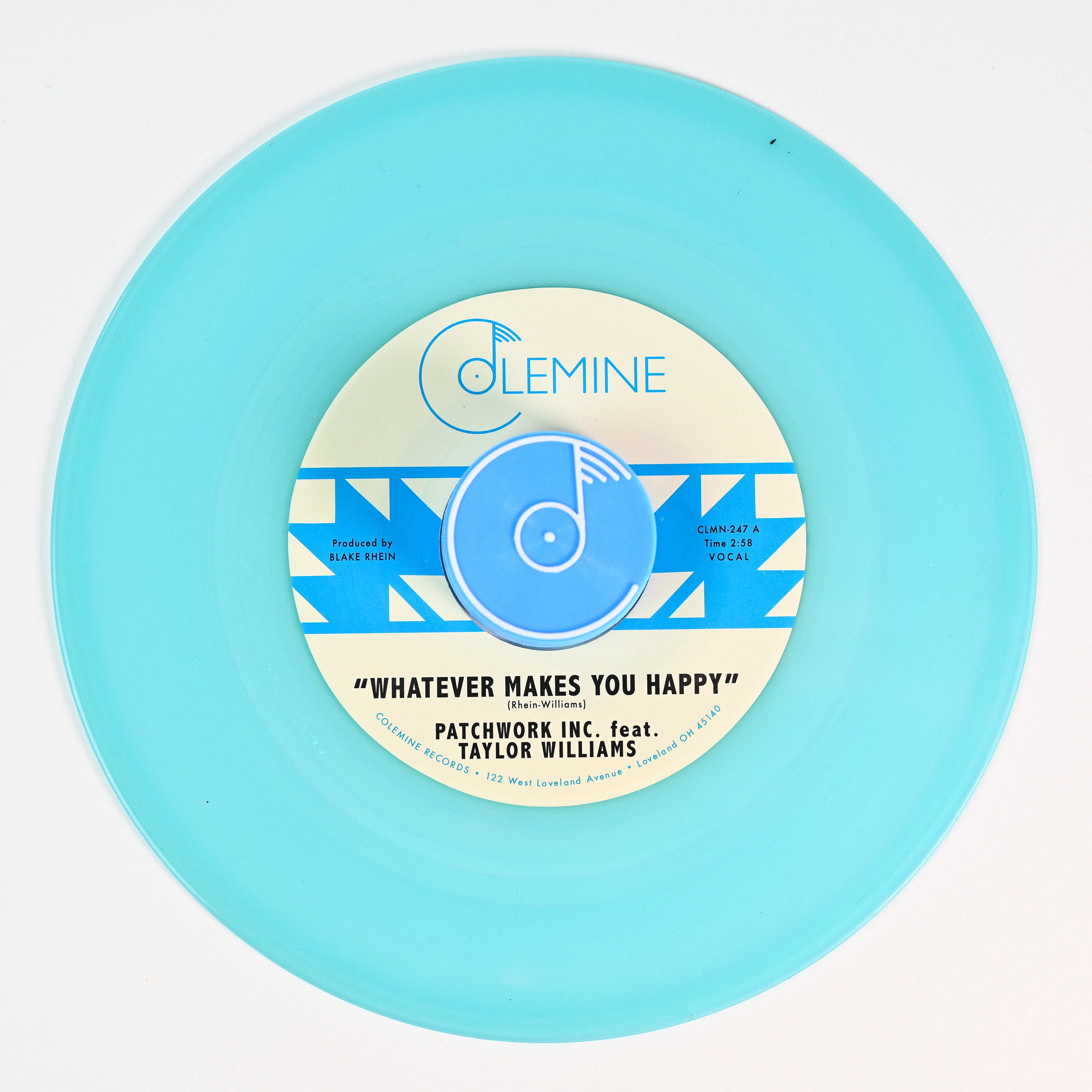Colemine Patchwork Inc Whatever Makes You Happy vinylsingle seaglass blue