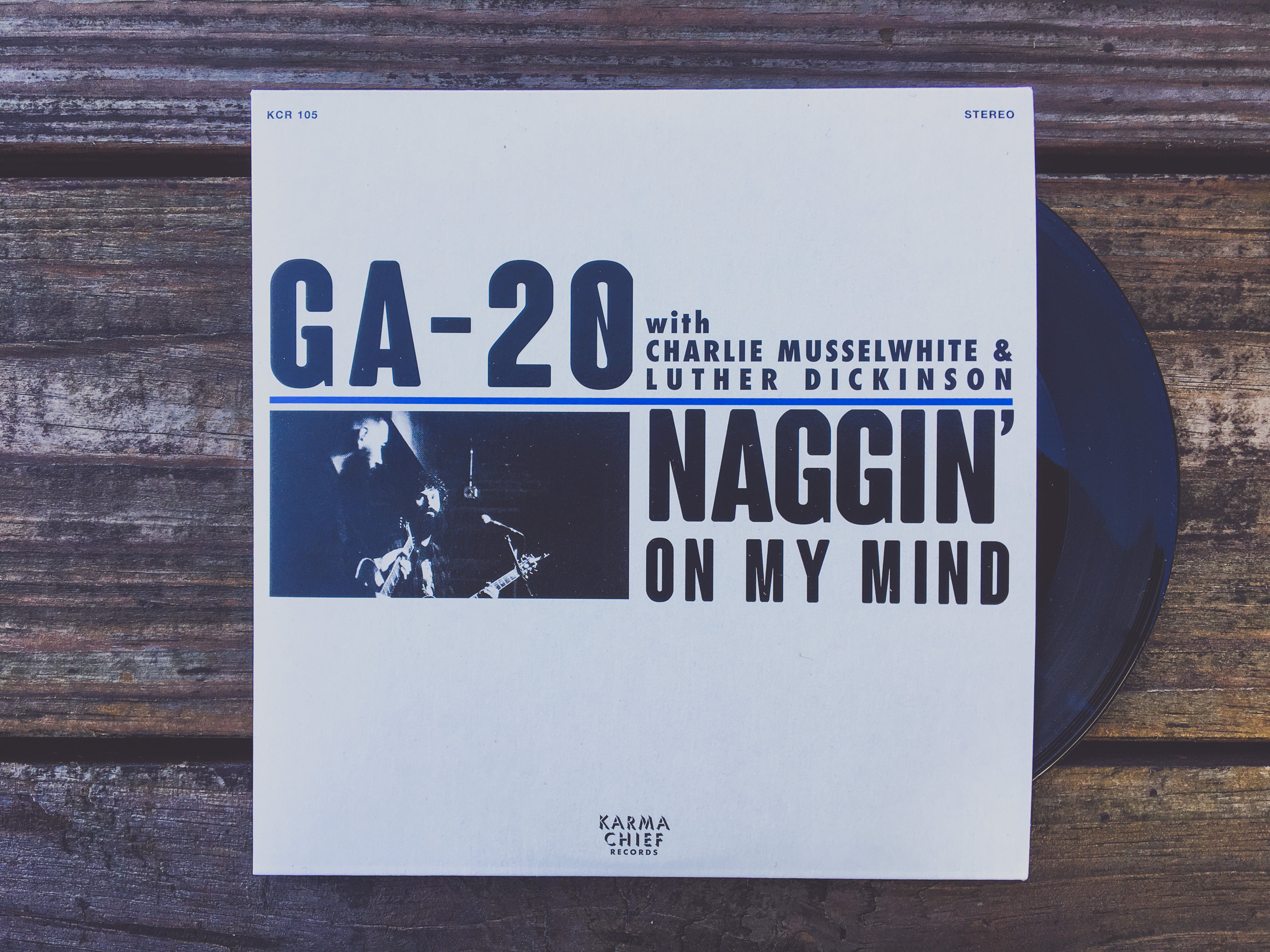 GA-20 Naggin On My Mind vinylsingel blå 7-tommer blues