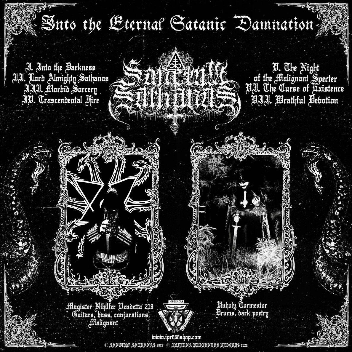 Sanctum Sathanas Into the Eternal Satanic Damnation LP vinyl