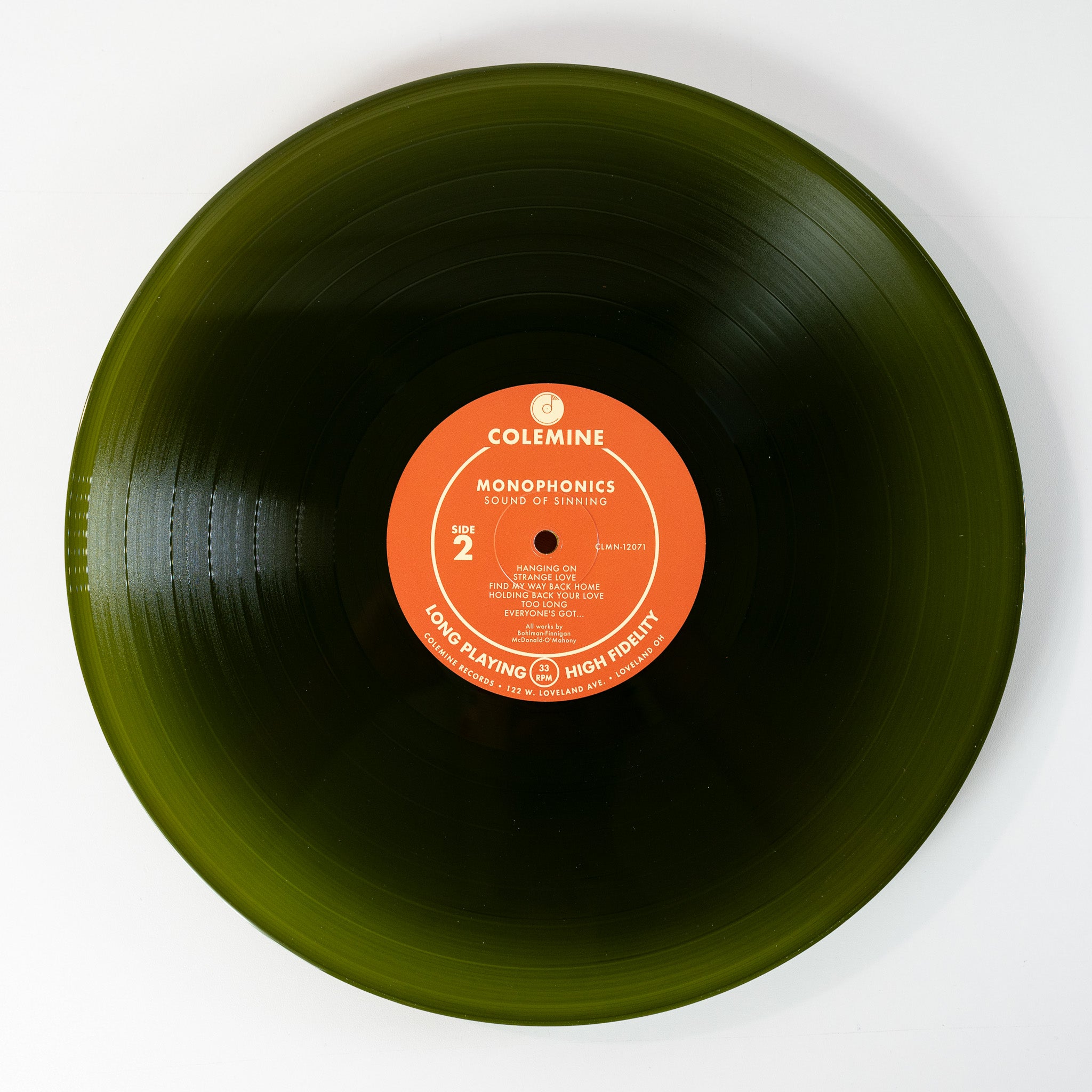 Monophonics Sound Of Sinning LP orange splatter vinyl