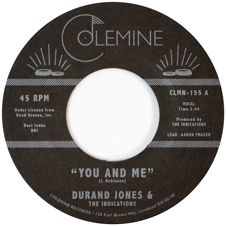 Durand Jones You And Me 7" vinyl svart