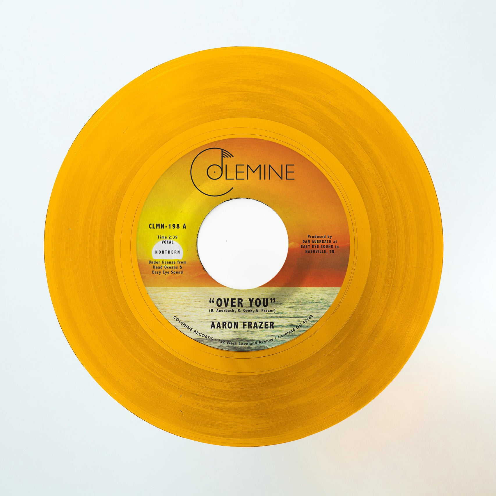 Aaron Frazer Over You 7" gull vinyl singel