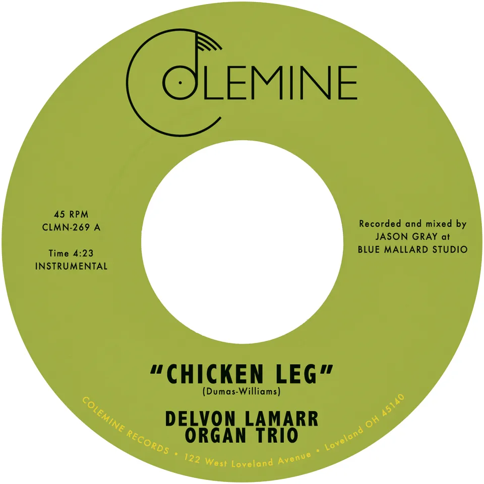 Colemine Delvon Lamarr Chicken Leg 7" singel gul vinyl funk
