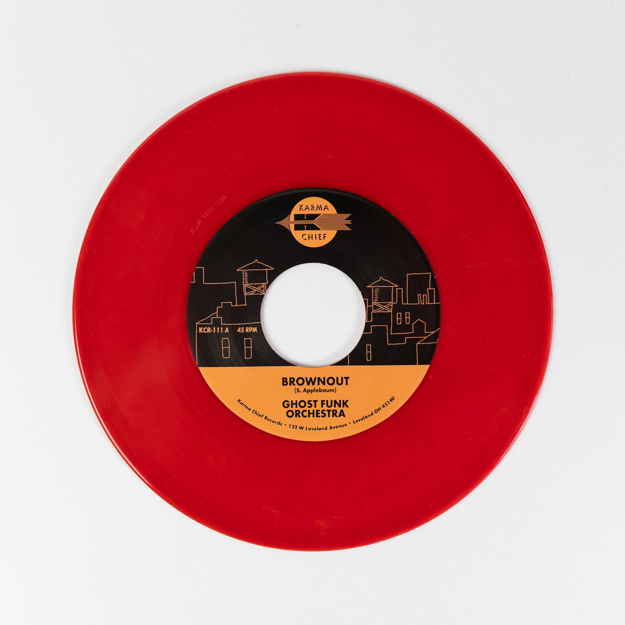 Karma Chief Ghost Funk Brownout 7-tommer rød vinylsingel
