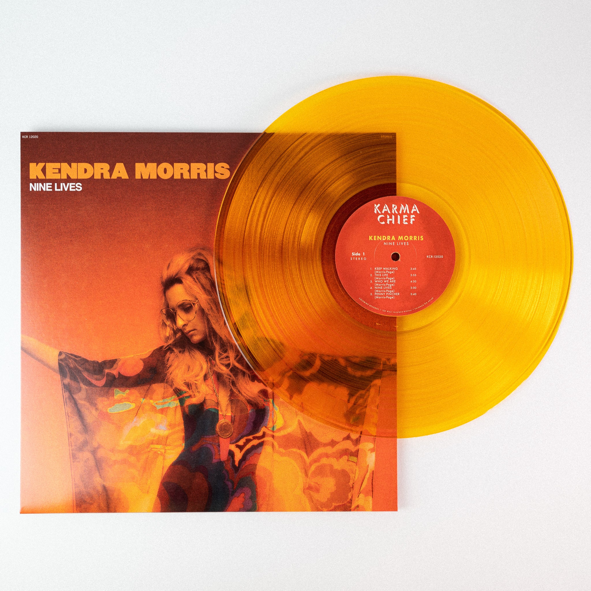 Kendra Morris Nine Lives LP translucent orange vinyl soul