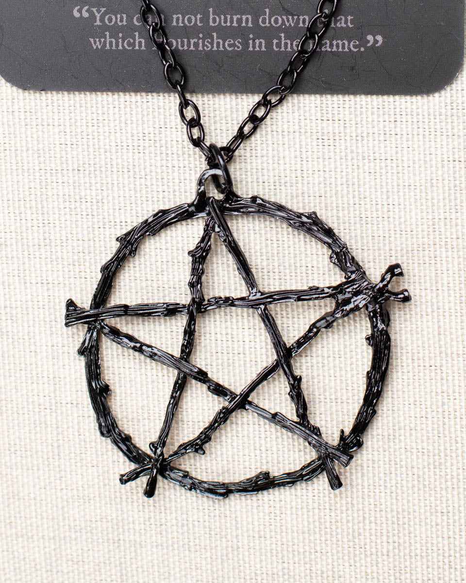 Frayle Black Pentacle kjede svart 30"