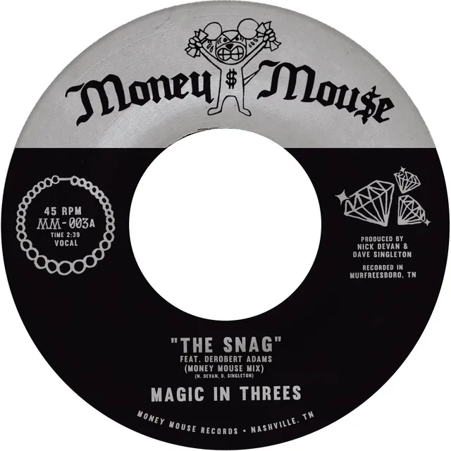 Money Mouse Magic In Threes The Snag 7-tommer svart funk