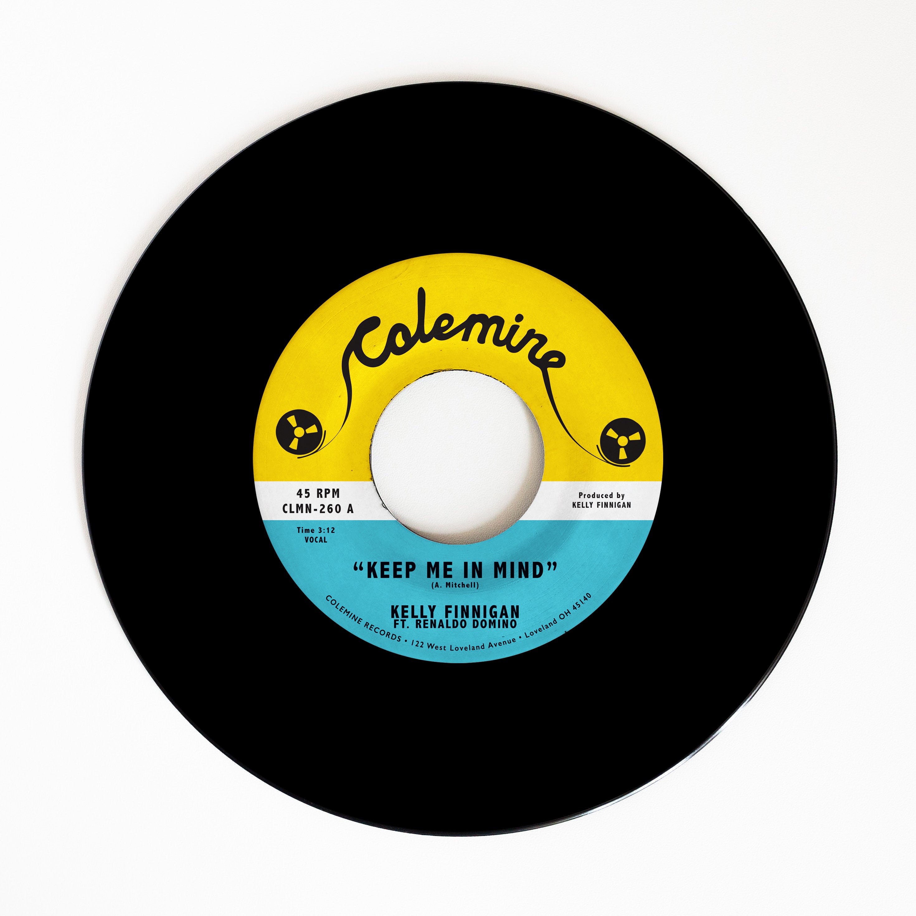 Kelly Finnigan Keep Me In Mind 7" blå vinyl
