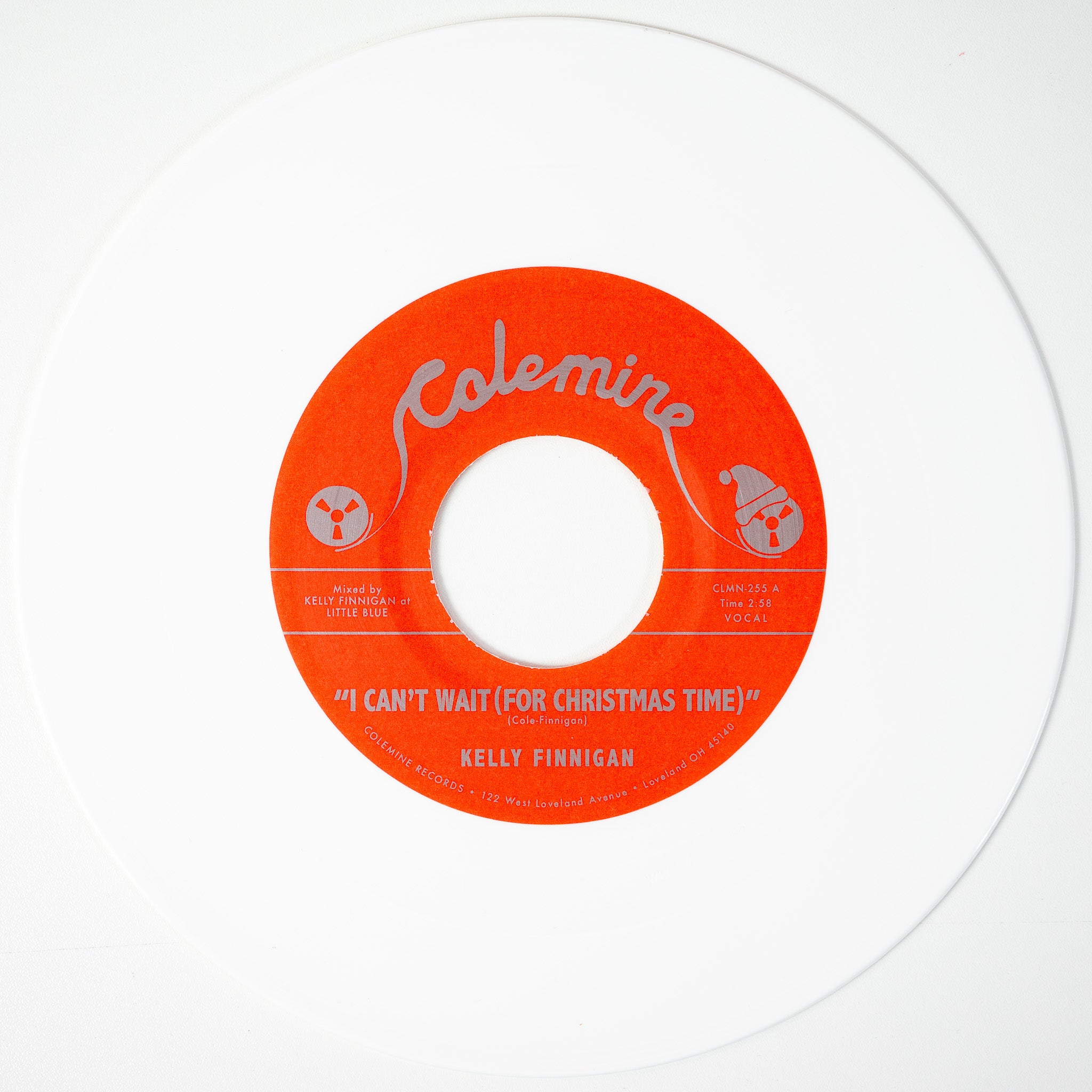 Kelly Finnigan I Can't Wait / Snowy Night In Ohio vinylsingel hvit snow soul
