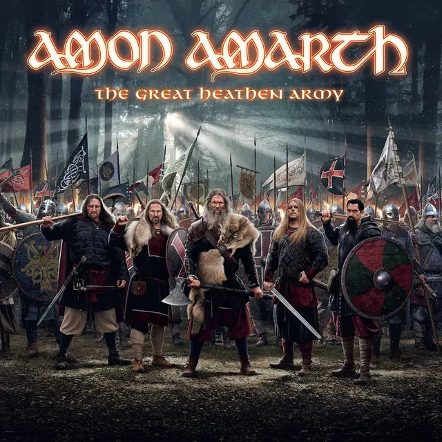 Amon Amarth The Great Heathen Army LP hvit marmor