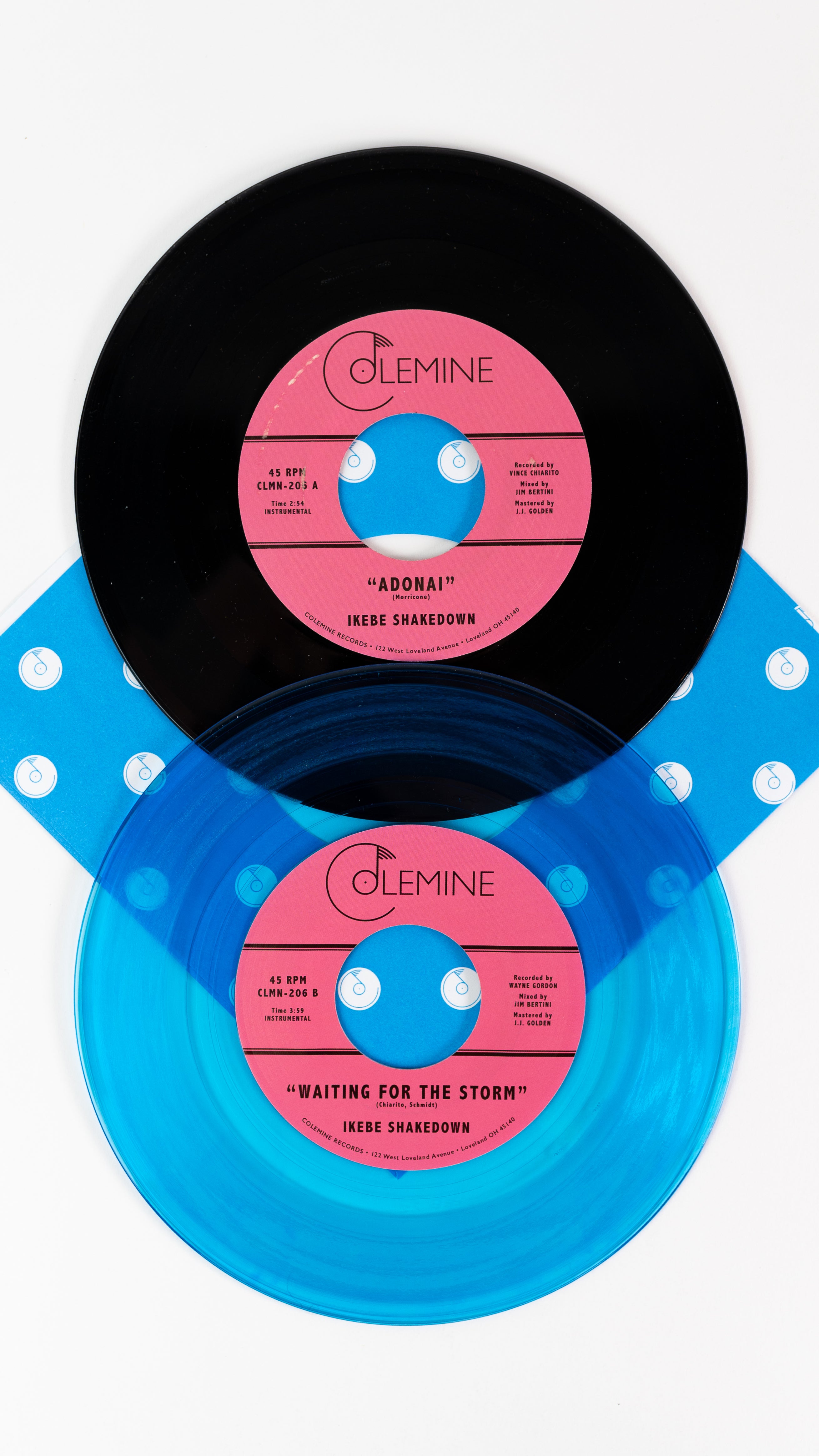 Ikebe Shakedown Adonai 7-tommer transparent blå vinyl