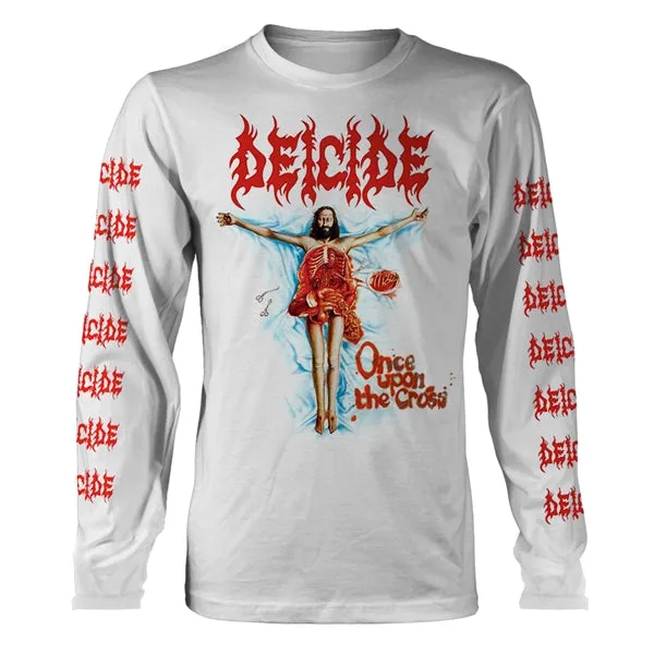 Deicide Once Upon The Cross longsleeve hvit