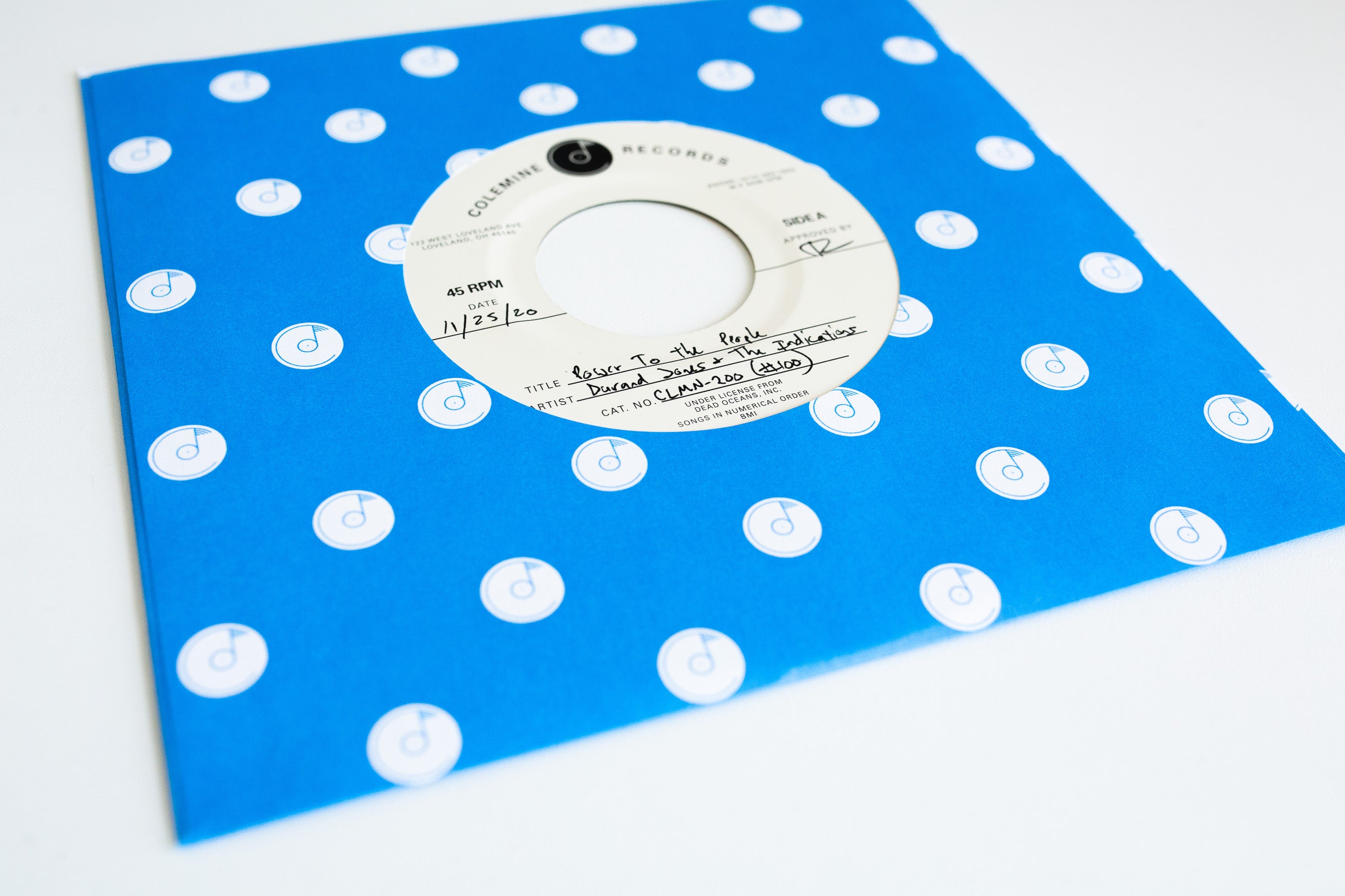 Durand Jones Power To The People vinylsingel 7" blue label