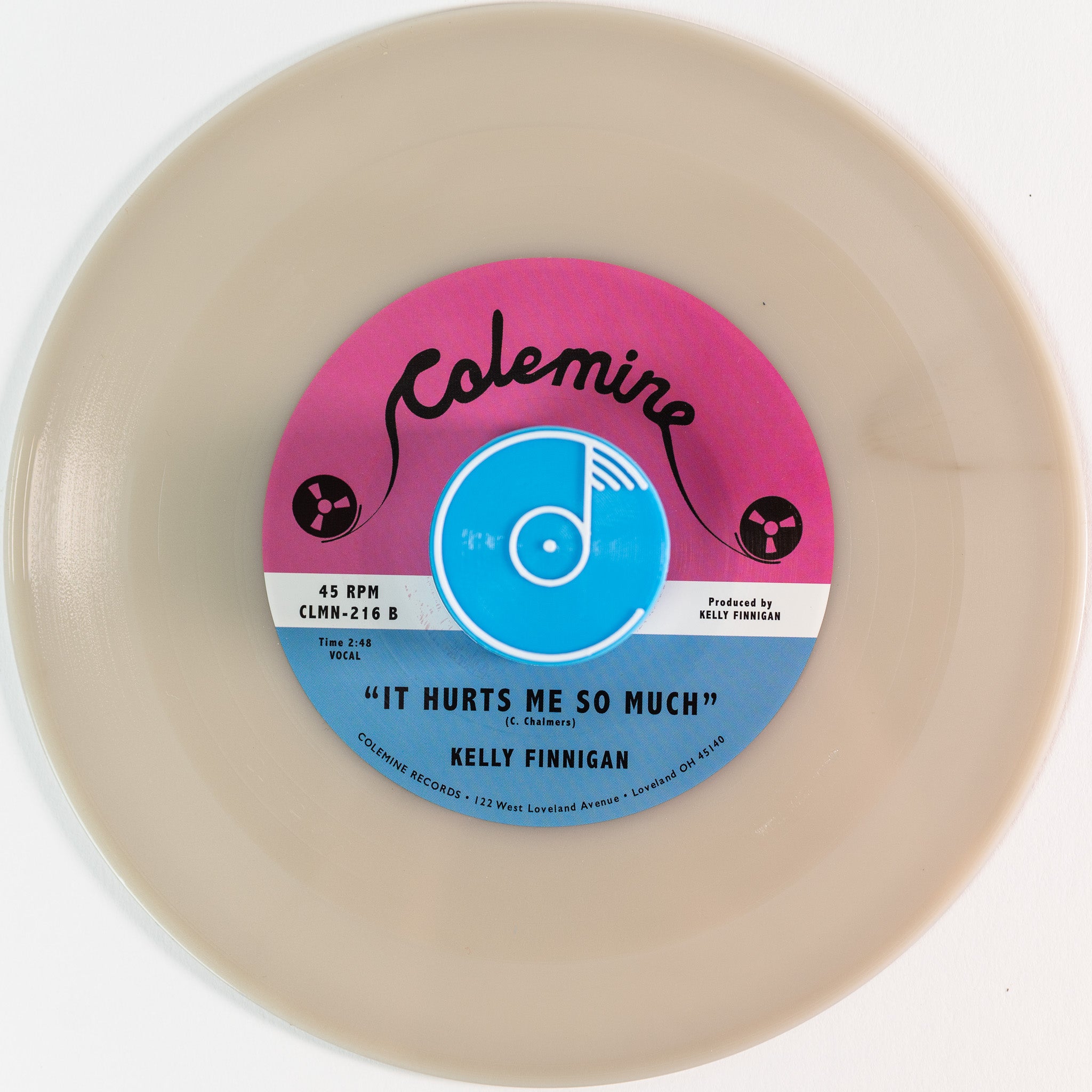 Kelly Finnigan Get A Hold Of Yourself 7" vinylsingel grå vinyl
